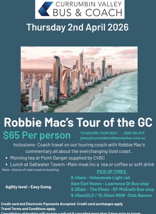 Robbie Mac's tour of the GC