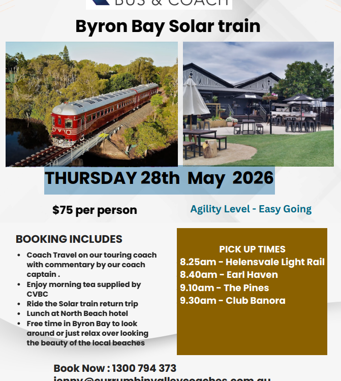 Byron Bay Solar Train